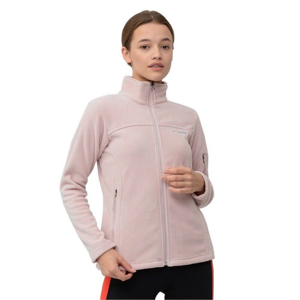 Columbia Women's Fast Trek Blush Polar Fleece Full Zip Jacket Sz XL